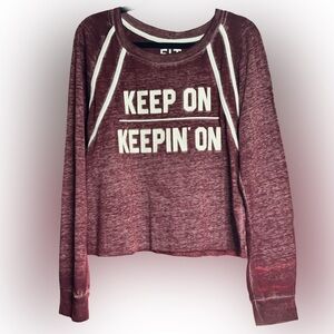 Women's Burgundy Graphic Sweatshirt